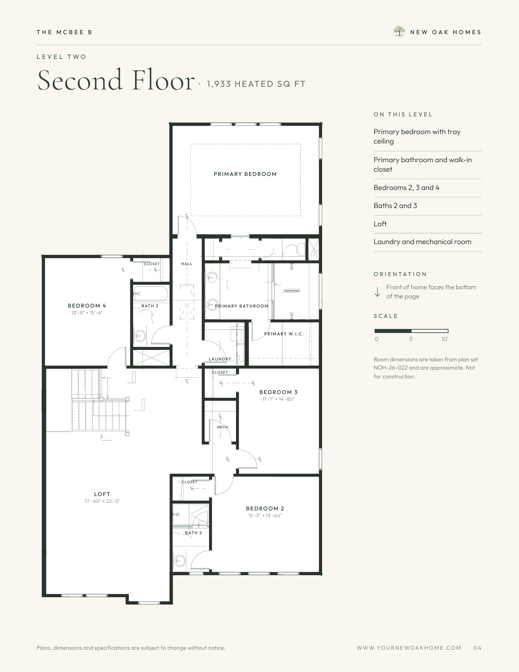 The McBee B — Second floor