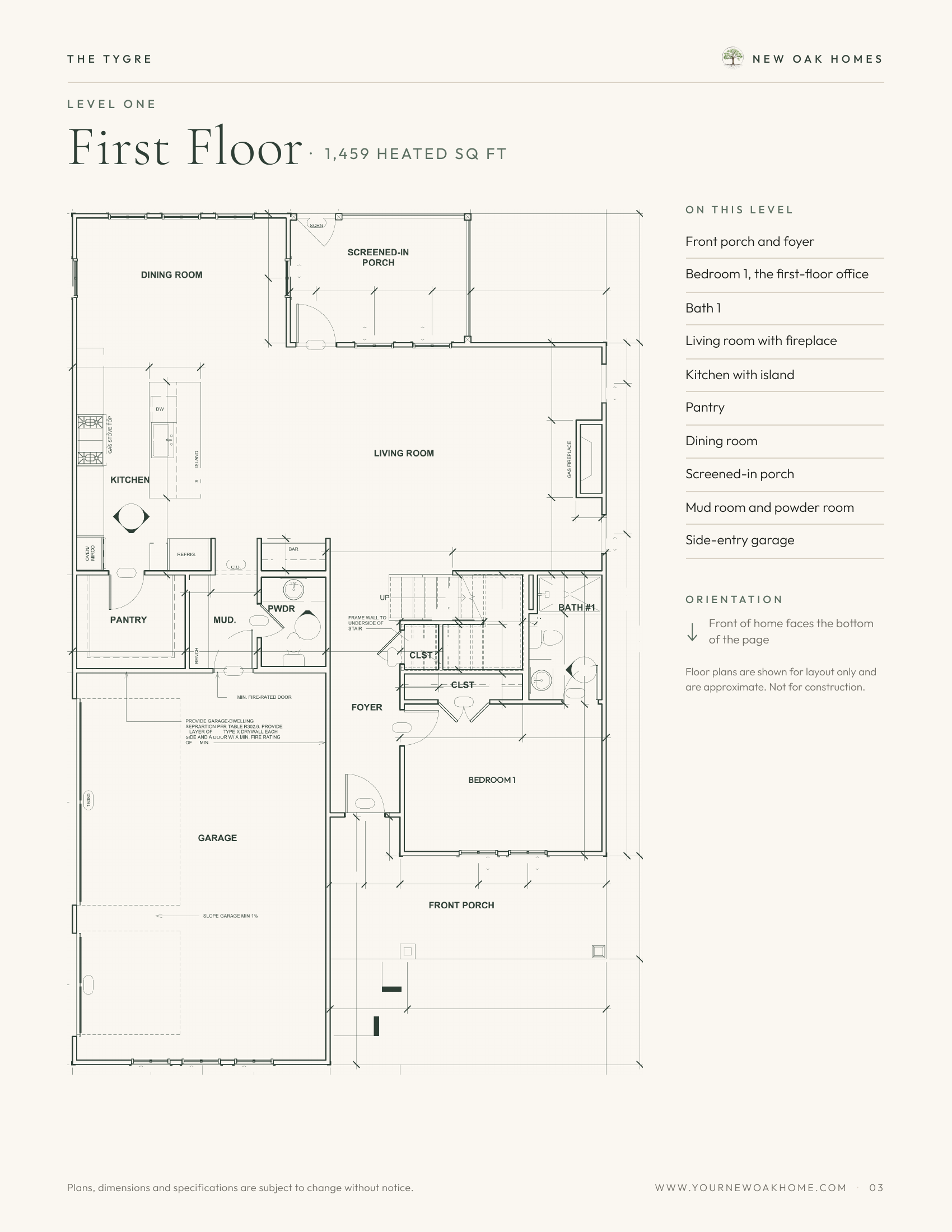 The Tygre — First floor