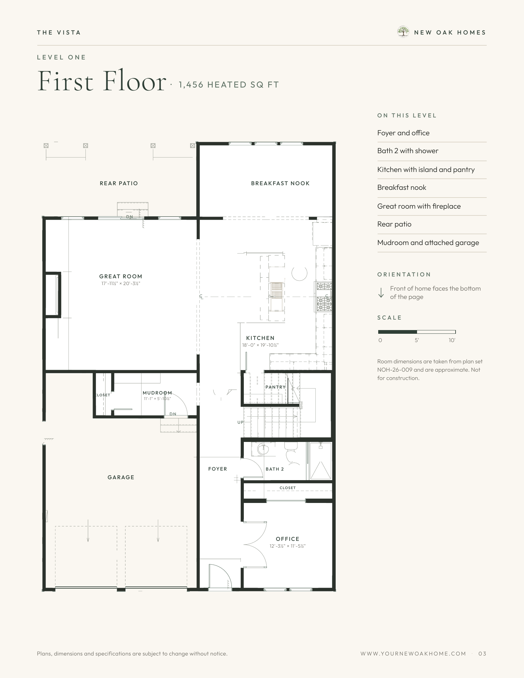The Vista — First floor